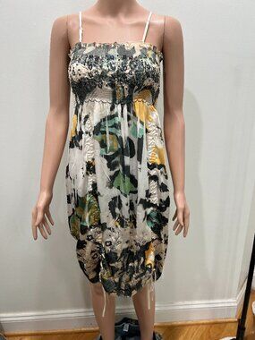 NWOT Lapis one size dress with sequins and embroidery